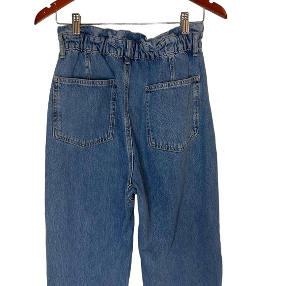 Zara Womens Paperbag Waist Baggy Jeans - Picture 6 of 12
